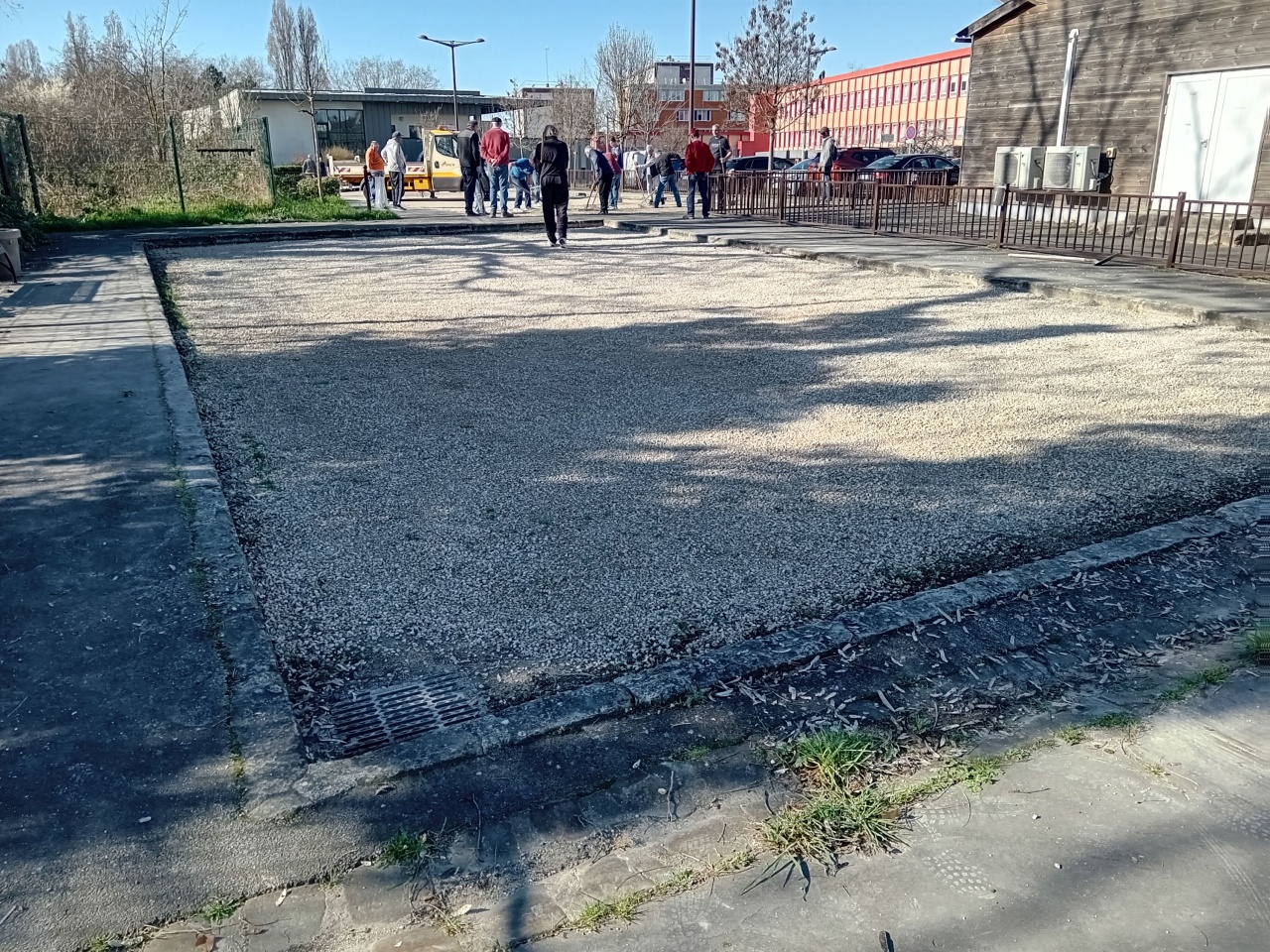 Du gravier sur les terrains Du gravier sur les terrains