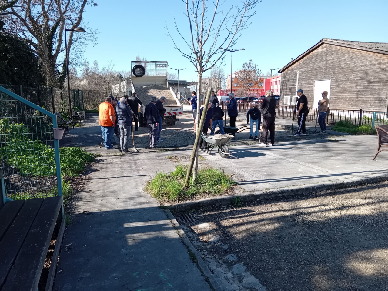 Du gravier sur les terrains Du gravier sur les terrains