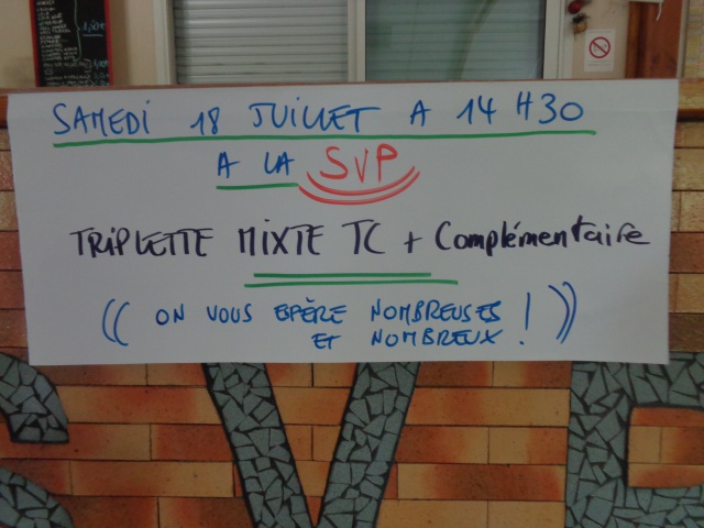 Triplette Mixte 2015 Triplette Mixte 2015