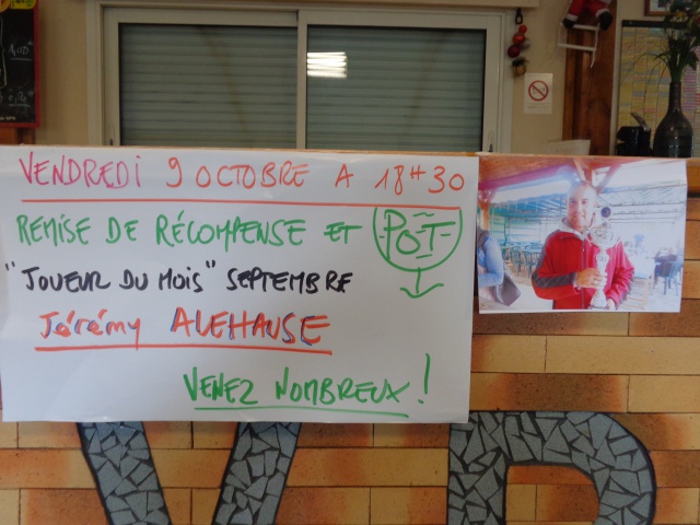 Joueur du Mois Joueur du Mois