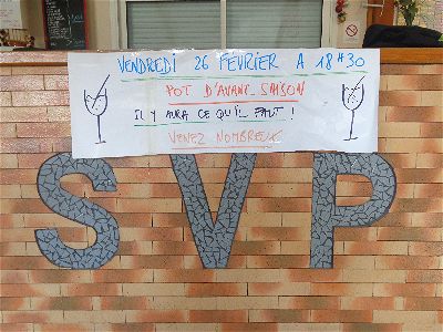 Pot d'avant saison 2016 Pot d'avant saison 2016