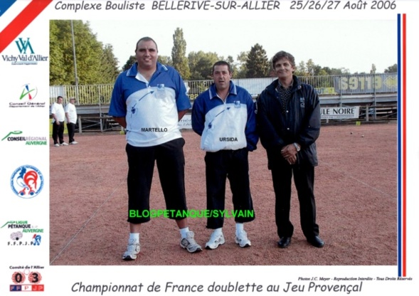 Tous les joueurs qualifiés au Championnat de France doublettes au Jeu Provençal de 1977 à 2023