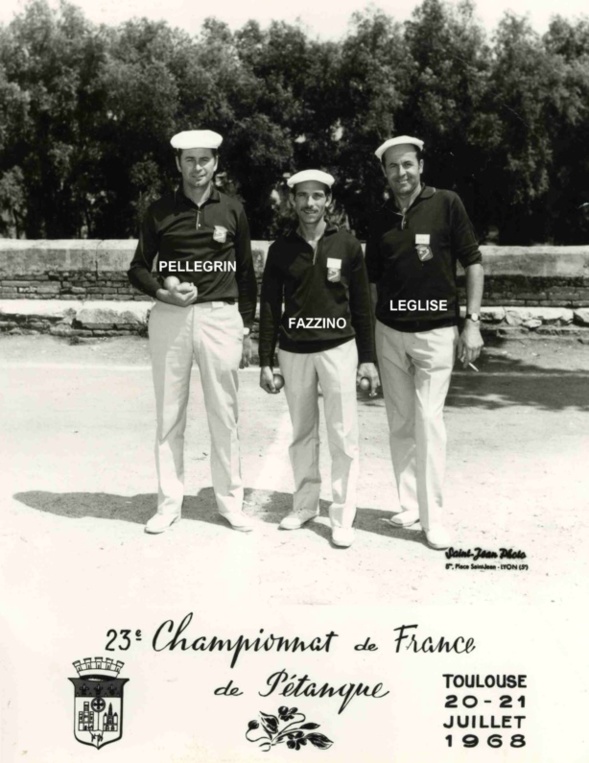 1968 championnat de France triplettes à TOULOUSE 1968 championnat de France triplettes à TOULOUSE