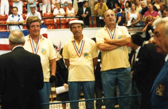 Le podium du championnat de France 1987