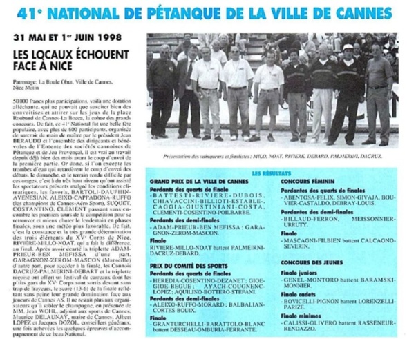 National de CANNES 1998