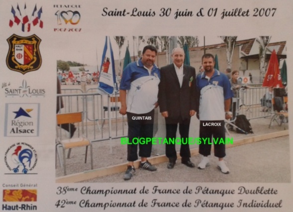 L'année 2007 à la Pétanque L'année 2007 à la Pétanque
