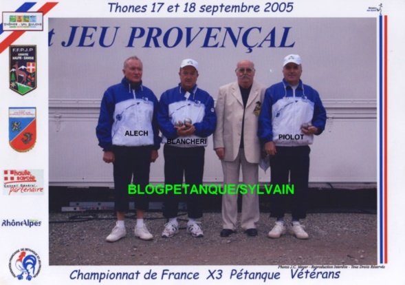 L'année 2005 à la Pétanque