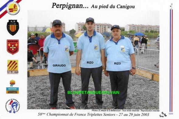 L'année 2003 à la Pétanque