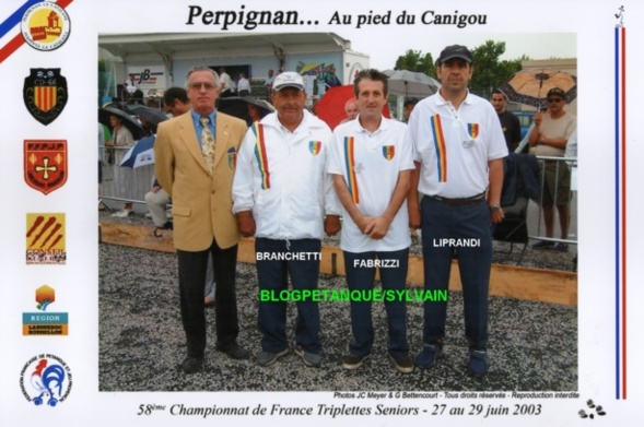L'année 2003 à la Pétanque