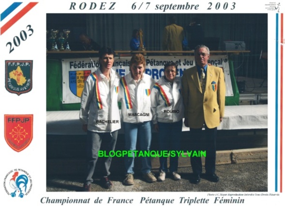 L'année 2003 à la Pétanque