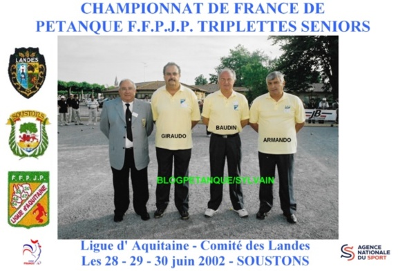 L'année 2002 à la Pétanque