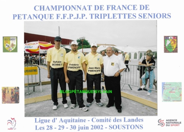L'année 2002 à la Pétanque