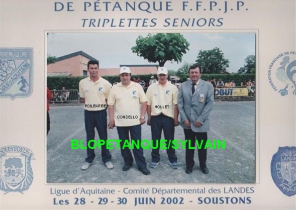 L'année 2002 à la Pétanque