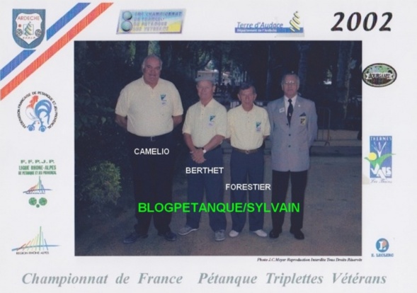 L'année 2002 à la Pétanque