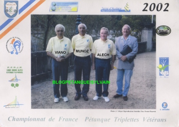L'année 2002 à la Pétanque