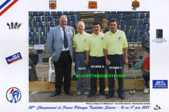 L'année 2001 à la Pétanque