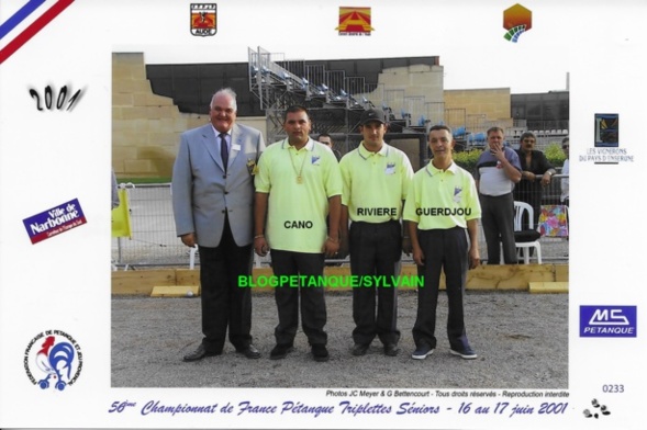 L'année 2001 à la Pétanque