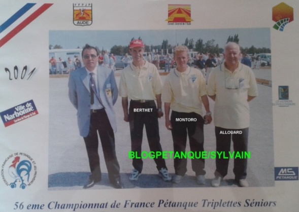 L'année 2001 à la Pétanque
