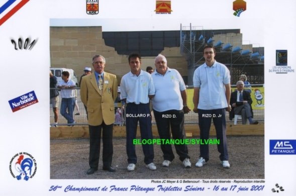 L'année 2001 à la Pétanque