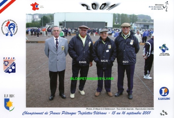 L'année 2001 à la Pétanque