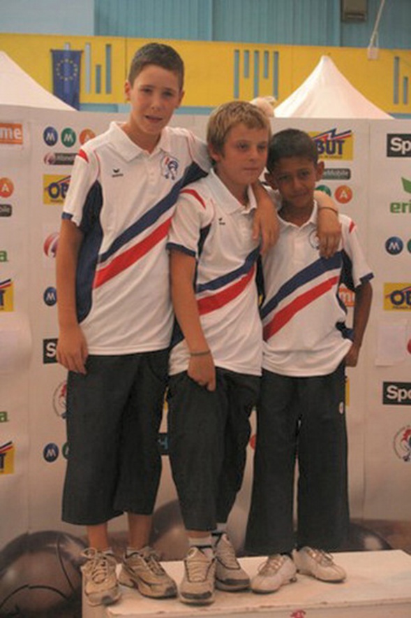 Les champions de France minimes 2009 > Alexandre AUGIER - Vincent AZEVEDO et François GOMEZ