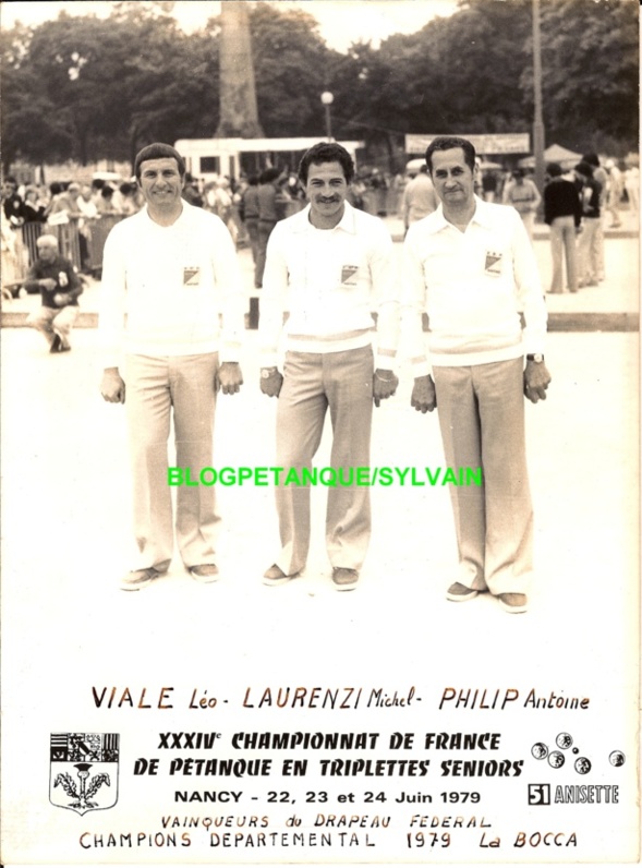 L'année 1979 à la Pétanque