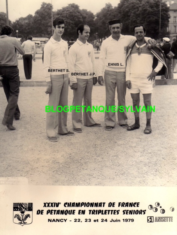 L'année 1979 à la Pétanque