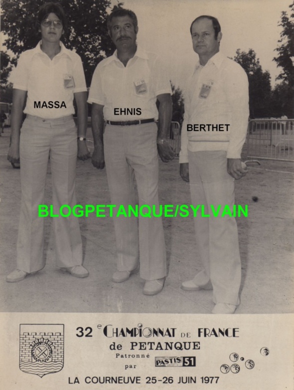 L'année 1977 à la Pétanque