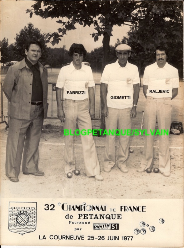 L'année 1977 à la Pétanque