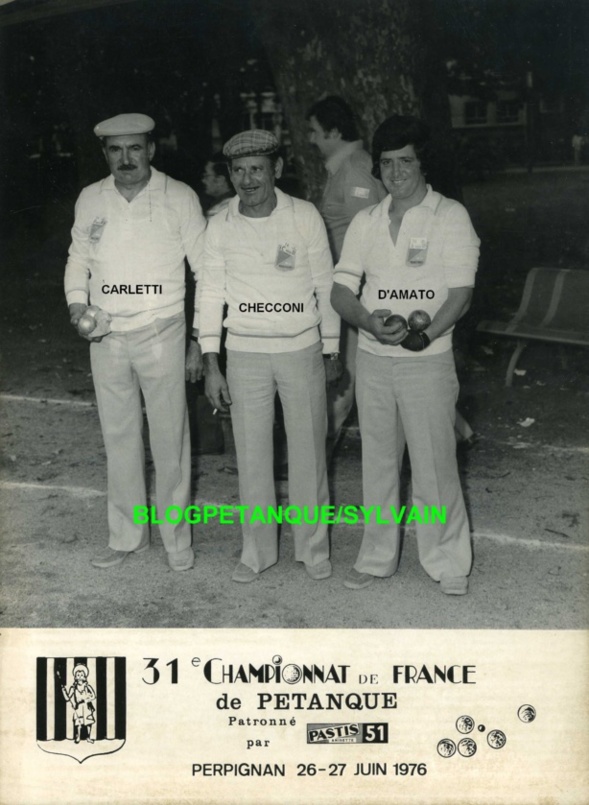L'année 1976 à la Pétanque