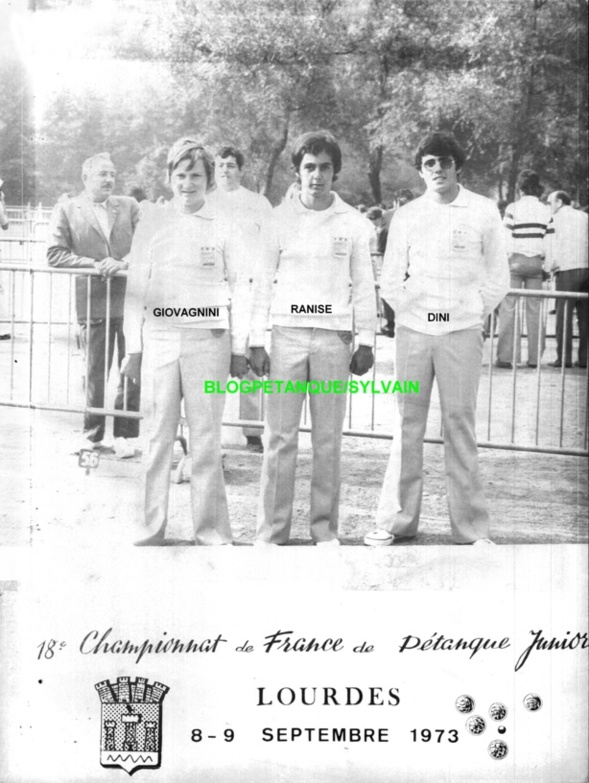 L'année 1973 à la Pétanque L'année 1973 à la Pétanque