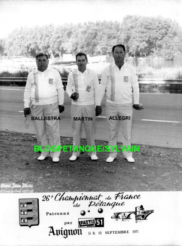 L'année 1971 à la Pétanque L'année 1971 à la Pétanque