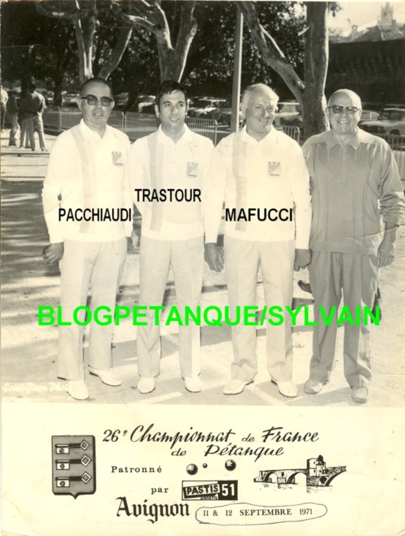 L'année 1971 à la Pétanque