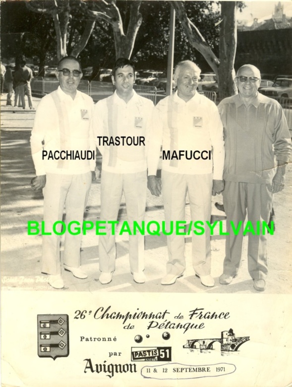 L'année 1971 à la Pétanque L'année 1971 à la Pétanque