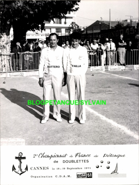 L'année 1971 à la Pétanque L'année 1971 à la Pétanque
