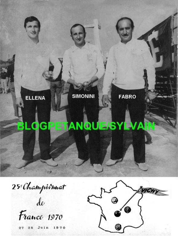 L'année 1970 à la Pétanque L'année 1970 à la Pétanque