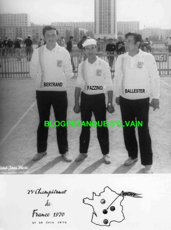 L'année 1970 à la Pétanque L'année 1970 à la Pétanque