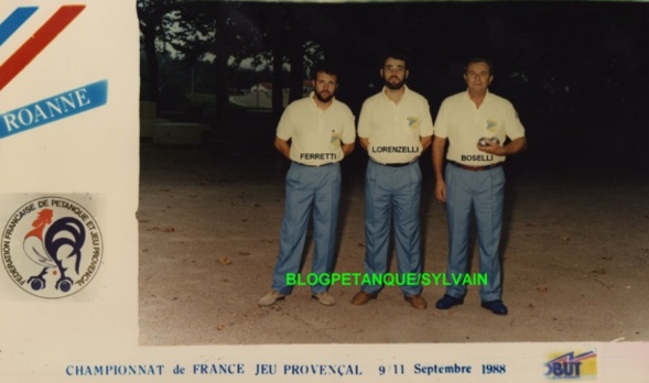 L'année 1988 au Jeu Provençal L'année 1988 au Jeu Provençal