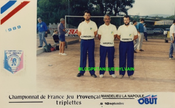L'année 1989 au Jeu Provençal L'année 1989 au Jeu Provençal