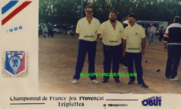 L'année 1989 au Jeu Provençal L'année 1989 au Jeu Provençal