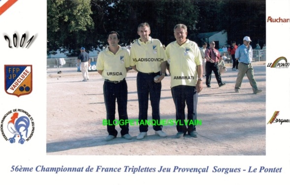 L'année 2001 au Jeu Provençal L'année 2001 au Jeu Provençal