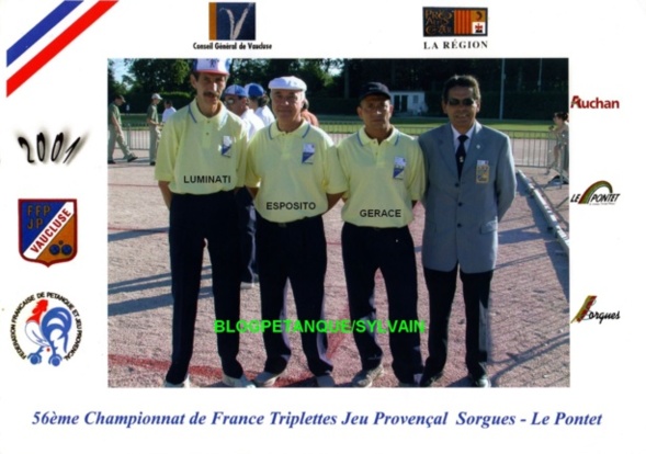 L'année 2001 au Jeu Provençal L'année 2001 au Jeu Provençal