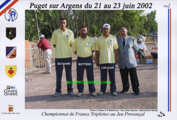 L'année 2002 au Jeu Provençal L'année 2002 au Jeu Provençal