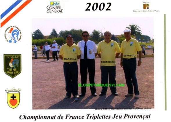 L'année 2002 au Jeu Provençal L'année 2002 au Jeu Provençal