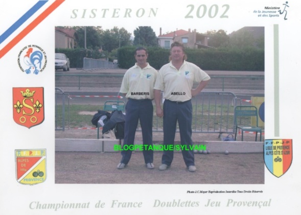 L'année 2002 au Jeu Provençal L'année 2002 au Jeu Provençal