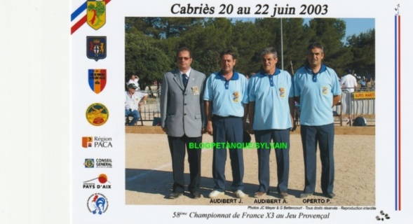 L'année 2003 au Jeu Provençal