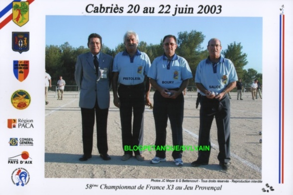 L'année 2003 au Jeu Provençal