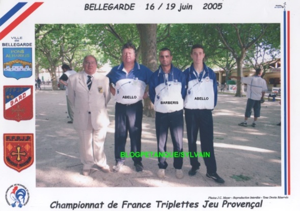 L'année 2005 au Jeu Provençal L'année 2005 au Jeu Provençal