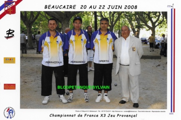 L'année 2008 au Jeu Provençal L'année 2008 au Jeu Provençal