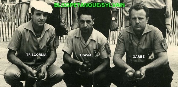 L' équipe des P.P.A. TRISCORNIA - TRAVIA - GARBE qualifiée en 2ème série l'année 1958 L' équipe des P.P.A. TRISCORNIA - TRAVIA - GARBE qualifiée en 2ème série l'année 1958